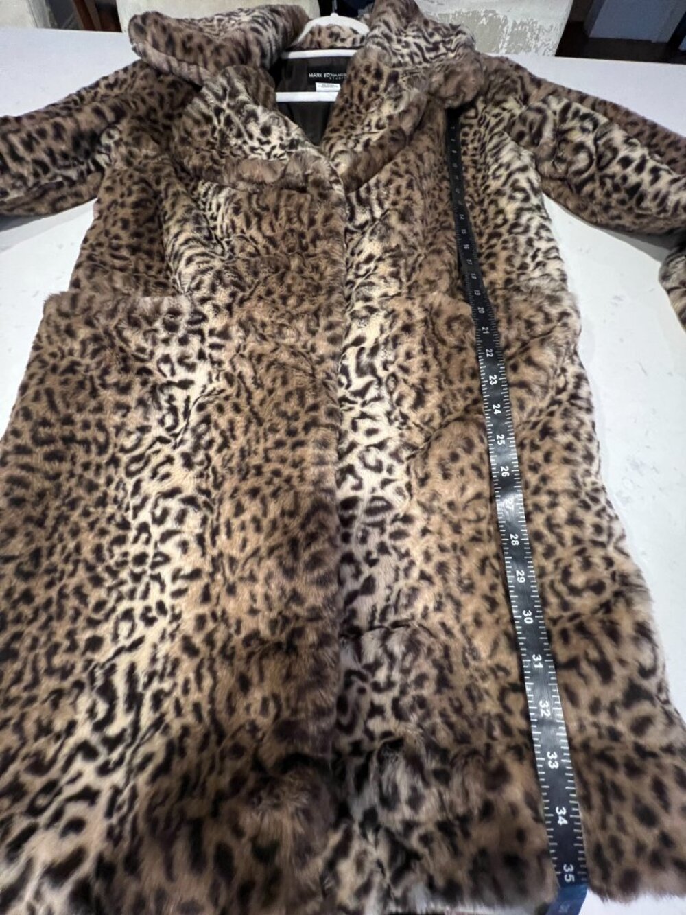 Mark Edwards Studio Leopard Print Faux Fur Coat - Picture 8 of 8